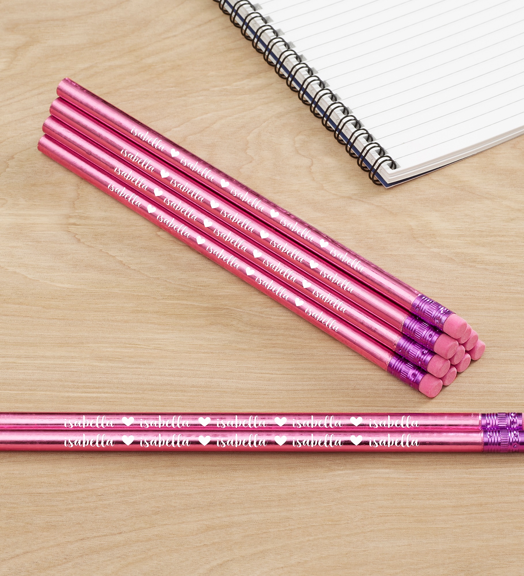 Icons Metallic Personalized Pencil Sets